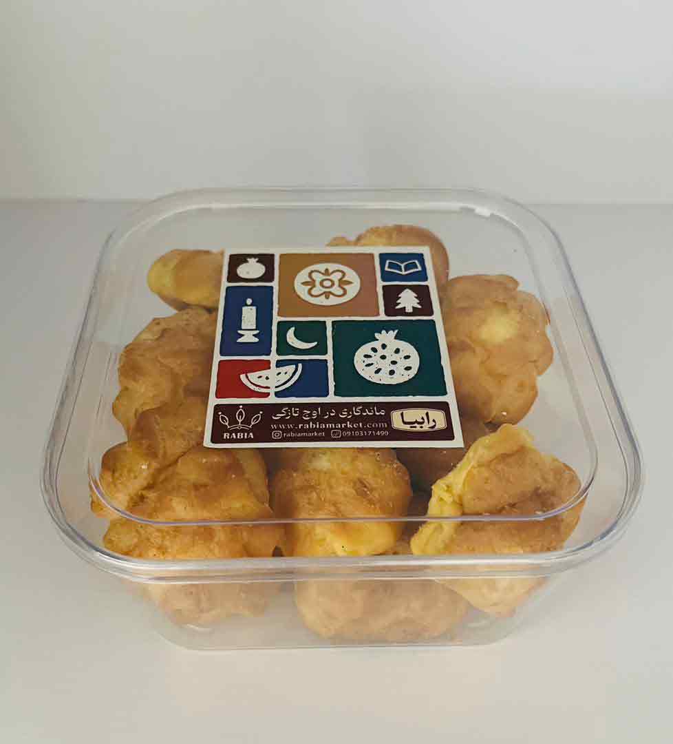 بسته هدیه نون خامه ای پفکی