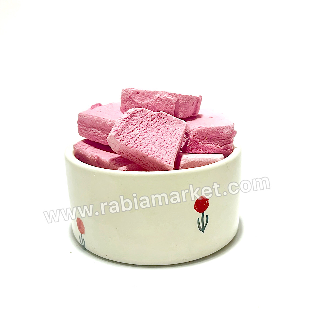 بستنی توت فرنگی خشک پفکی  فریزدرایر