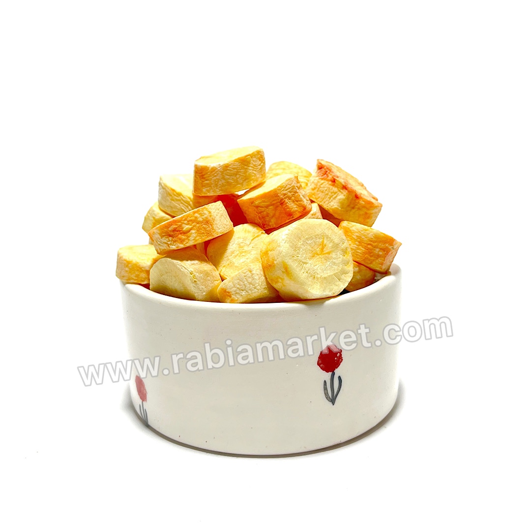 هویج خشک پفکی فریز درایر