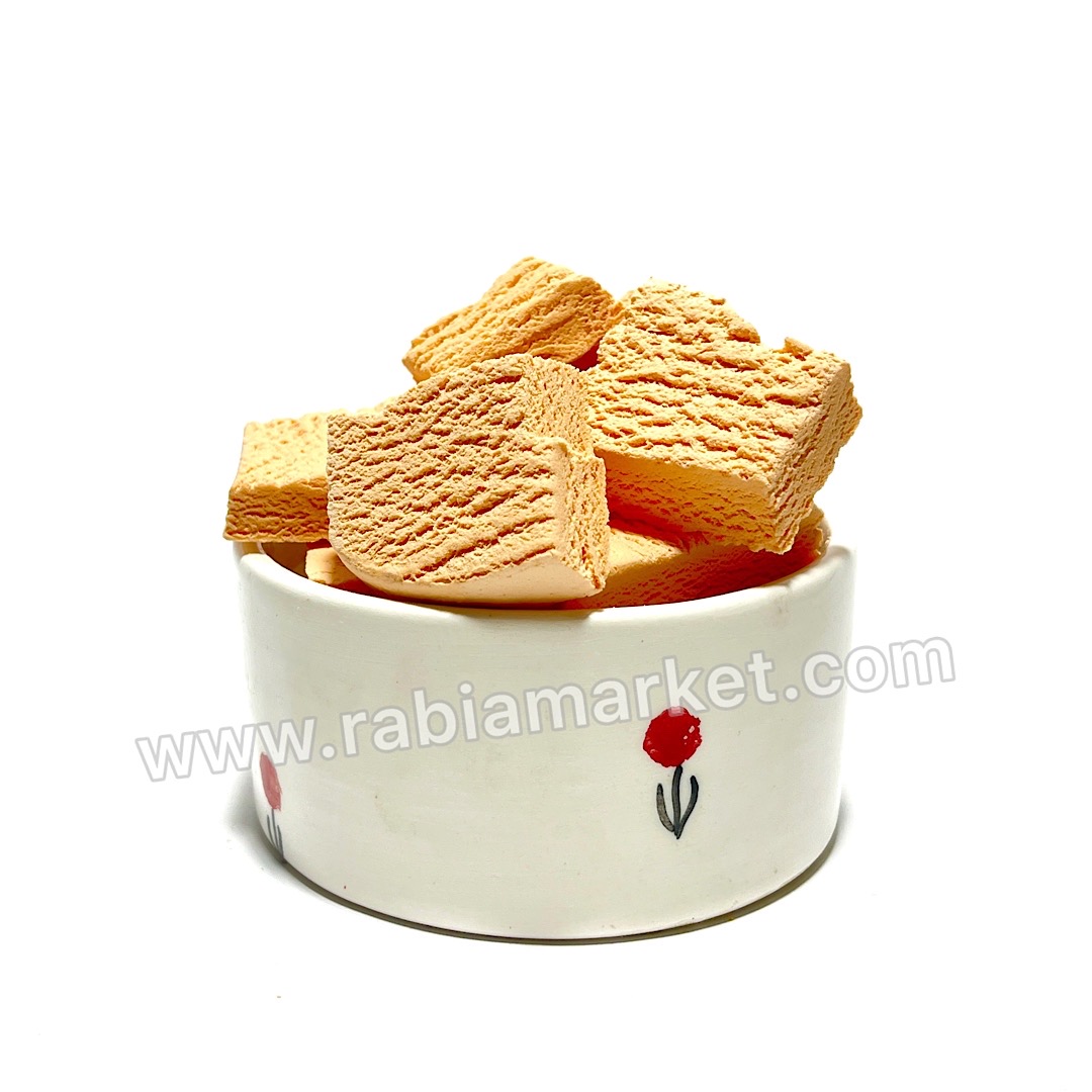 بستنی هلو خشک پفکی فریزدرایر