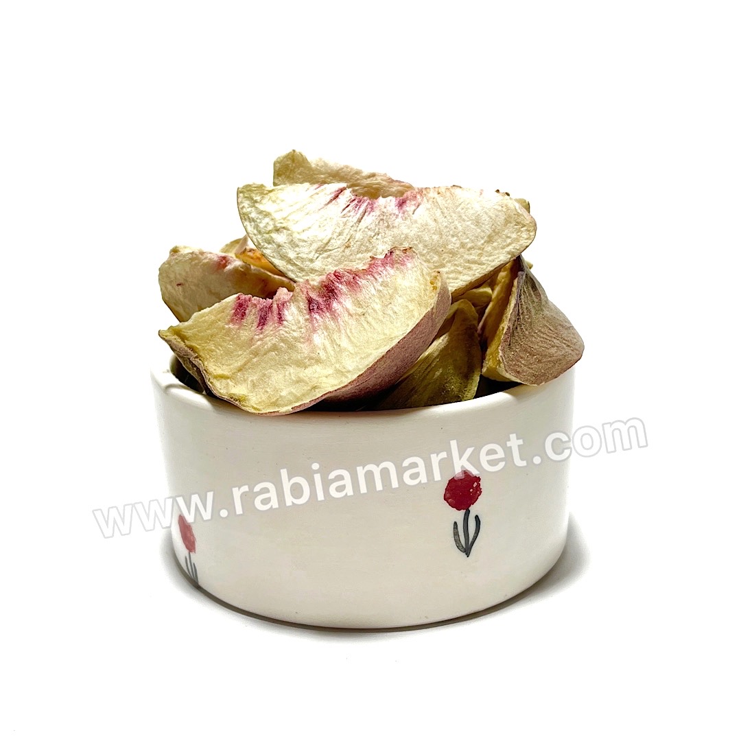 هلو خشک پفکی فریزدرایر